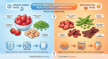Freeze-Dried Food vs. Dehydrated Food—Which Is Healthier & Tastier?