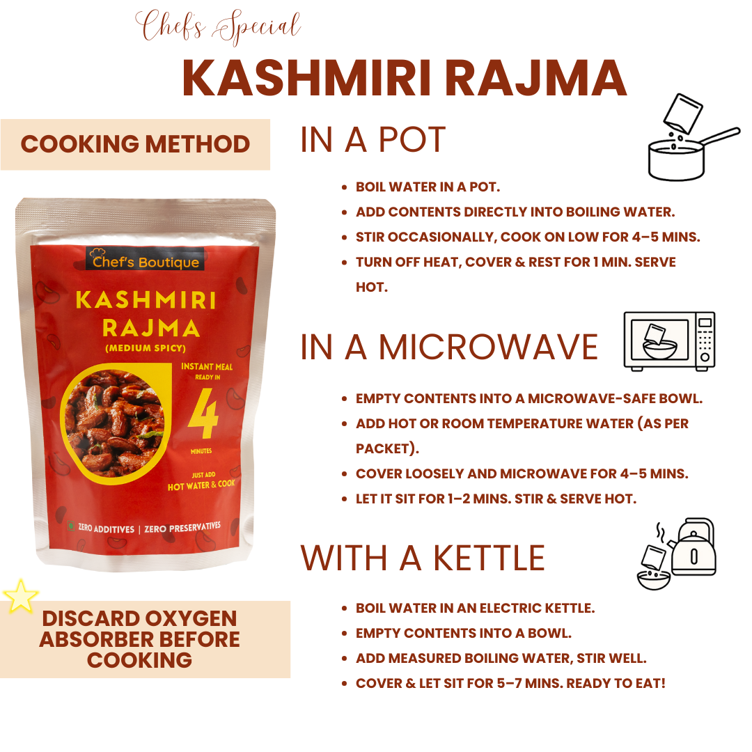 Jain Kashmiri Rajma – Freeze-Dried, No Onion/Garlic