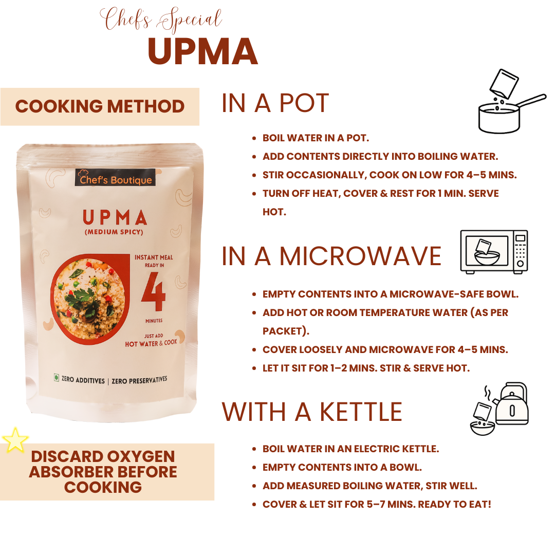 Upma – Freeze-Dried,No Onion/Garlic