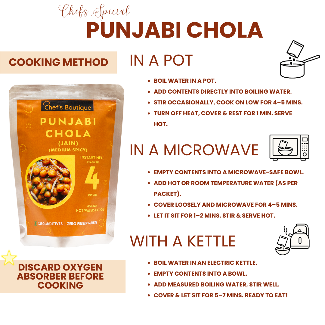 Jain Punjabi Chola – Freeze-Dried, No Onion/Garlic