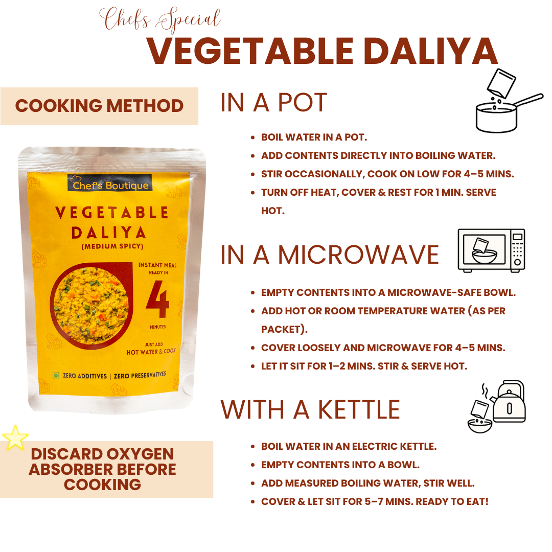 Daliya – Freeze-Dried, No Onion/Garlic