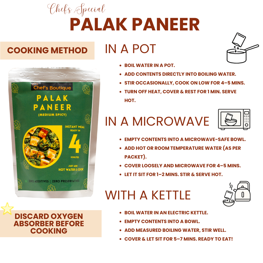 Palak Paneer  – Freeze-Dried