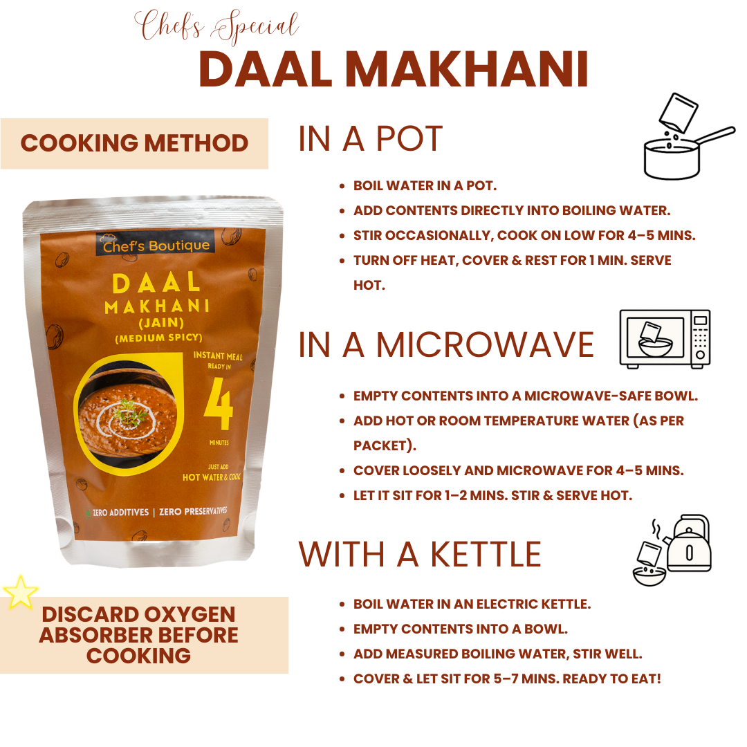 Jain Dal Makhani – Freeze-Dried, No Onion/Garlic