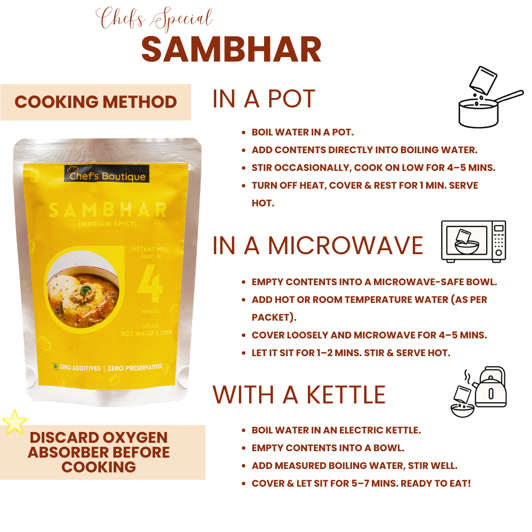 Sambhar – Freeze-Dried, No Onion/Garlic