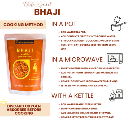 Jain Bhaji – Freeze-Dried, No Onion/Garlic