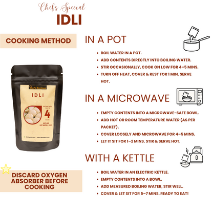 Idli – Freeze-Dried, No Onion/Garlic