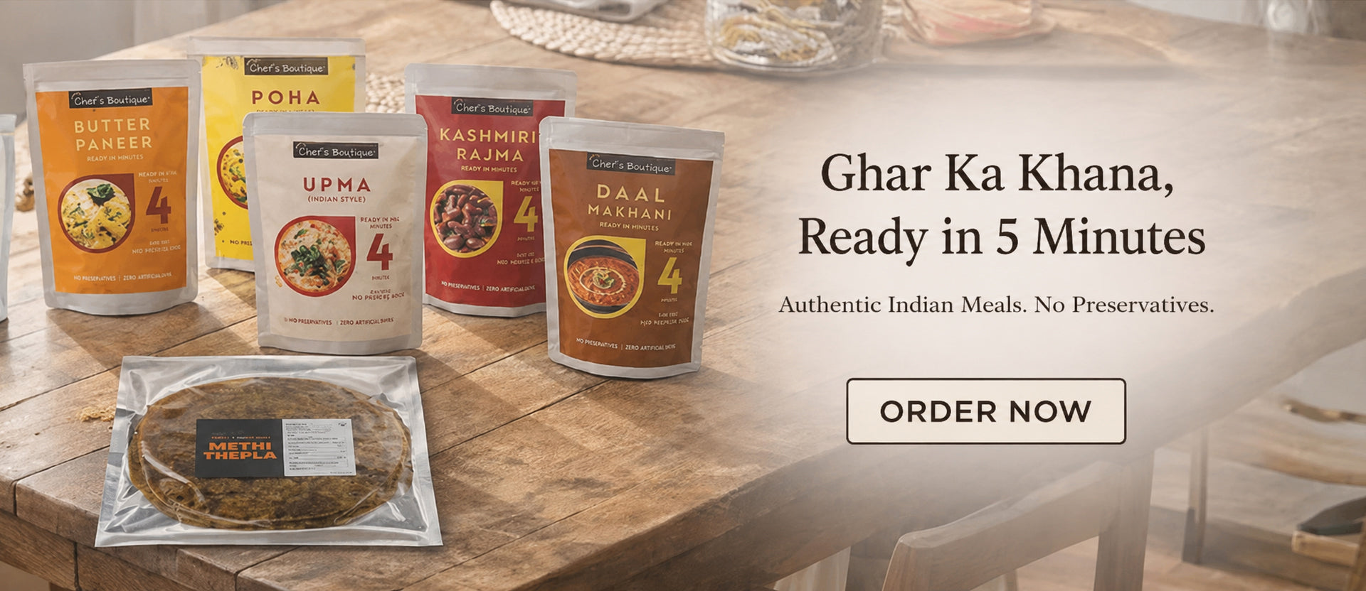 Ready-to-eat Indian meals